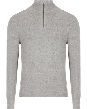 Dockers Pull à col camionneur en coton - Gris
