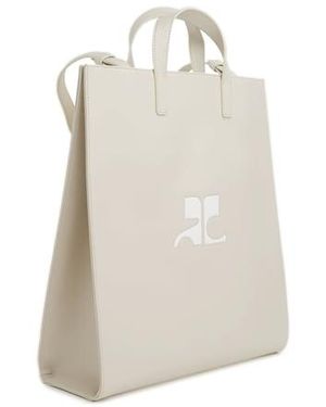 Courreges Sac Cabas En Cuir - Blanc