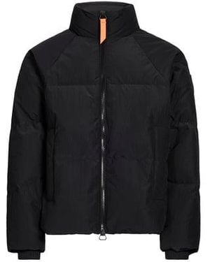 Gertrude + Gaston Doudoune Droite Col Montant - Noir