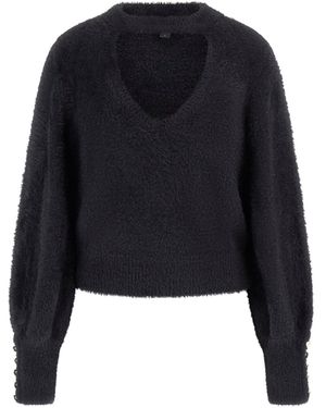 Guess Pull col V - Bleu