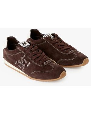 Sam Edelman Baskets En Cuir Mélangé - Marron