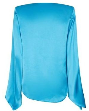 R.ev Blouse Satinée - Bleu