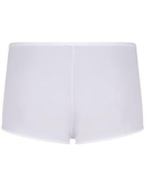Hom Boxer taille basse en microfibre - Blanc