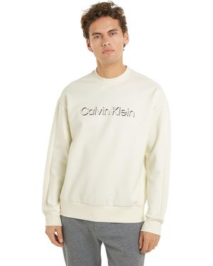 Calvin Klein Sweatshirt en coton - Blanc