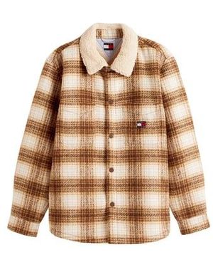 Tommy Hilfiger Surchemise À Carreaux - Marron