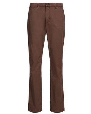 Timberland Pantalon Droit En Coton Mélangé - Marron