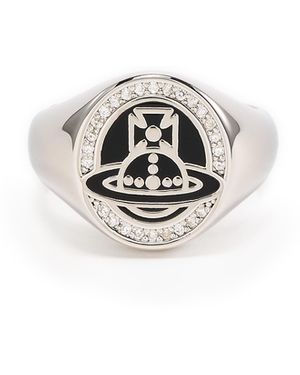 Vivienne Westwood Bague Sussex en argent - Blanc