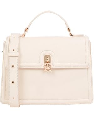 Tommy Hilfiger Sac à main à fermoir à logo - Neutre
