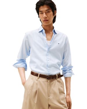 Tommy Hilfiger Chemise en coton - Bleu