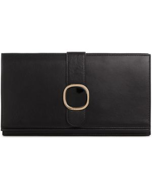 La Réserve Pochette en cuir Blair - Noir