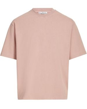 Acne Studios T-shirt en coton - Rose