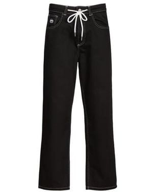 Jacker Jean Droit En Coton - Noir