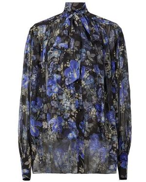 Zimmermann Blouse Fluide En Soie - Bleu