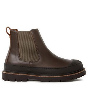 Birkenstock Bottines chelsea en cuir - Marron