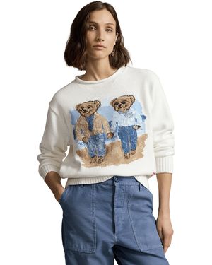 Polo Ralph Lauren Sweatshirt en coton - Bleu