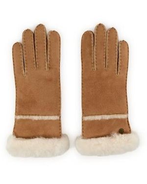 UGG Gants En Cuir Suédé - Neutre