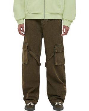 flâneur Phone Pocket Cargo Pants Army - Green