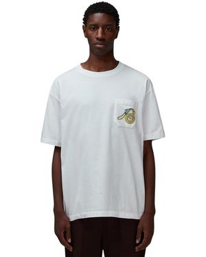 Drole de Monsieur G-Ts243-Co165-Ow T-Shirt Gousset Wht - White