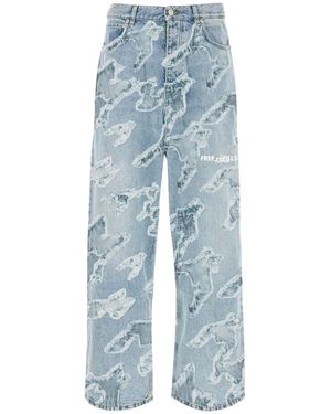 Free Refills Checks Distressed Denim (Fr-S26-062) - Blue