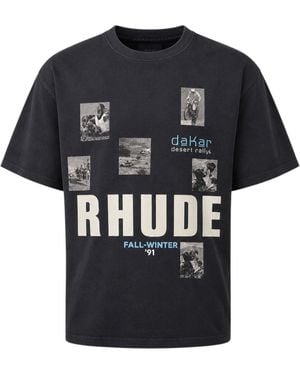 Rhude Winter 91 Rallye Tee Vintage Blk - Black