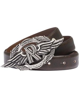 Represent Mlm100513-17 Built To Last Buckle Belt Dk - Brown