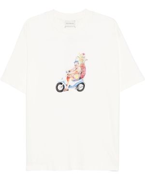 Drole de Monsieur G-Ts236-Co002-Ow Le T-Shirt Golfeur Wht - White