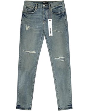 Purple Brand P001-Lbvr524 Light Vintage Repair Jeans - Blue