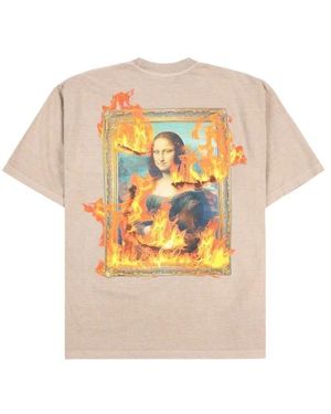 Pleasures Burn Again T-Shirt Mushroom - Natural