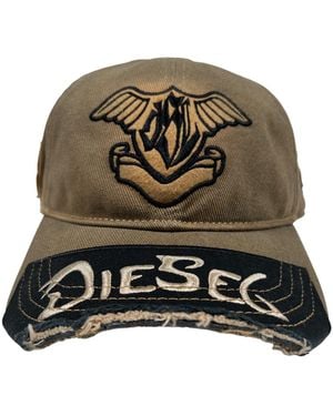 DIESEL C Patchy Hat Mustard - Green