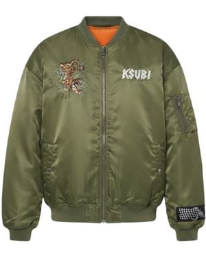 Ksubi Stay Up 4Eva Bomber Jacket - Green