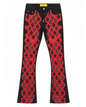 GUAPI Crimson Relic Waxed Denim - Red