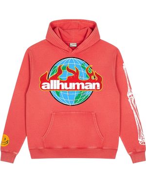 ALL HUMAN End Is Near Hoodie Wash - Pink
