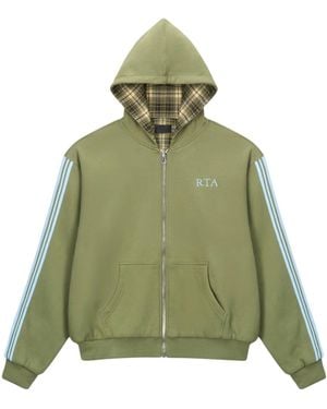 RTA Elen Reversible Zip Up Hoodie - Green