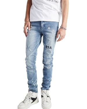 RTA Clayton Jean Distressed Paint - Blue