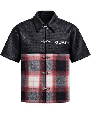 GUAPI Obsidian Plaid Aviation Shirt - Black