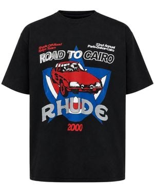 Rhude Road To Cairo Tee Vtg - Black