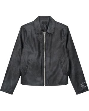 RTA Apollo Fitted Classic Jacket - Gray