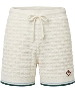CASABLANCA Boucle Shorts - White