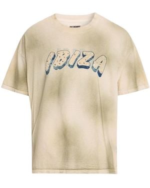 Alchemist Ibiza T-Shirt W/ Crystals Wash - White