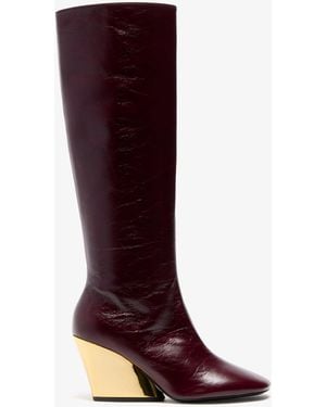 Proenza Schouler Slant Boots - Red