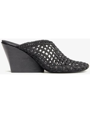Proenza Schouler Slant Crochet Mules - Black