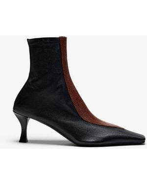 Proenza Schouler Trap Stretch Ankle Boots - Black