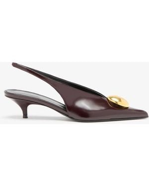 Proenza Schouler Dome Slash Slingbacks - Metallic