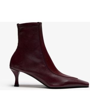 Proenza Schouler Trap Stretch Ankle Boots - Purple