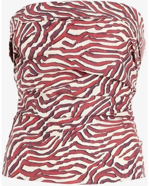 Proenza Schouler Maisy Strapless Top - Red