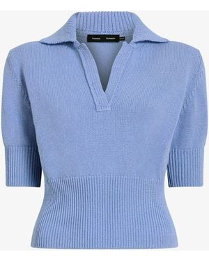 Proenza Schouler Reeve Polo - Blue