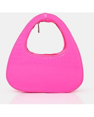 Public Desire The Arch Bright Pink Croc Grab Bag