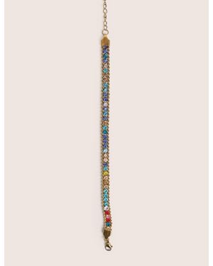 Public Desire Multi Coloured Diamante Bracelet - Natural