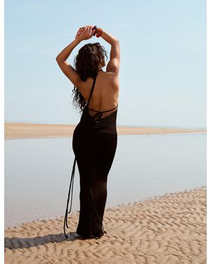 Public Desire Low Open Back Maxi Dress Black - Multicolour