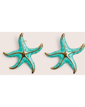 Public Desire Blue Starfish Earring With Gold Detail